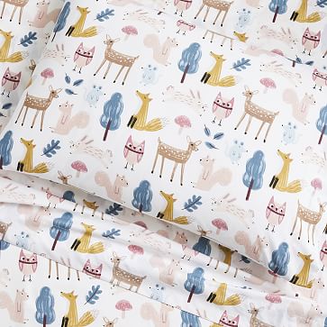 Organic Willa Woodland Sheet Set | West Elm