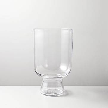 Foundations Glass Hurricane, Clear, 13