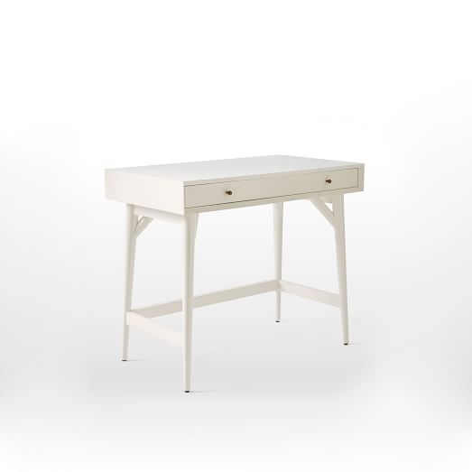 west elm white wood desk