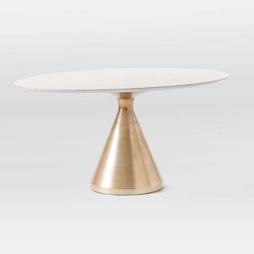 west elm silhouette dining table oval