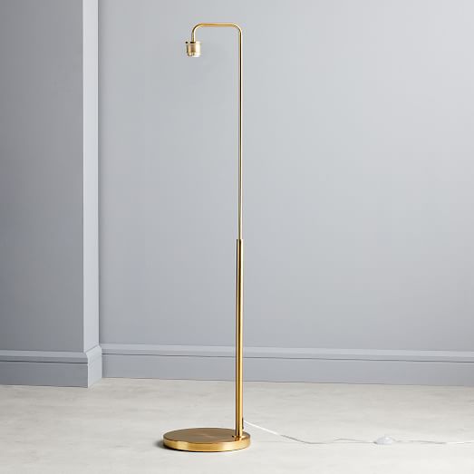 west elm gold lamp