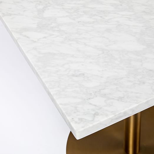 west elm white marble bistro table