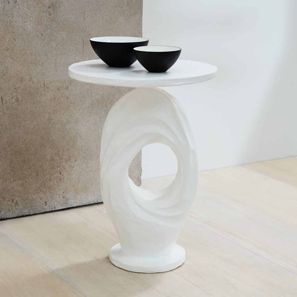 PapierMache Wave Side Table West Elm