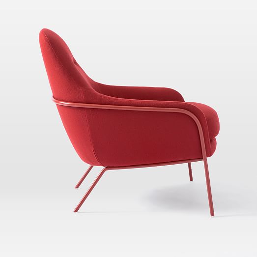 west elm red chair