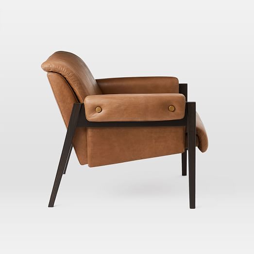 west elm stanton leather chair