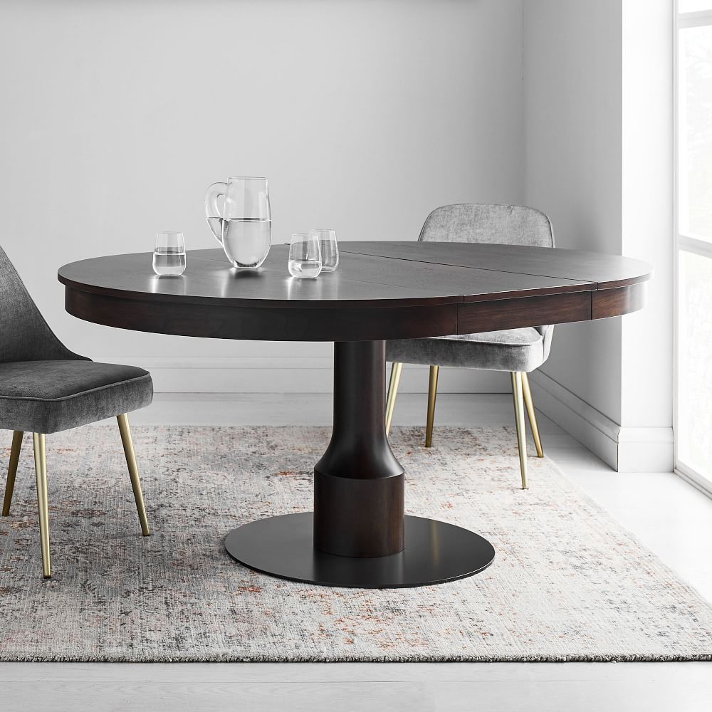 west elm turned pedestal table