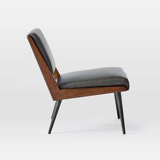 west elm slipper chair leather