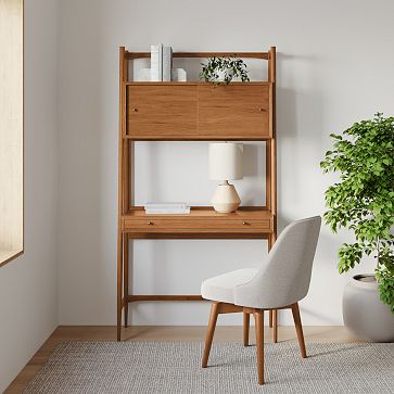 west elm desk with shelves