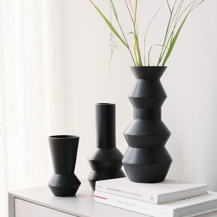 Totem Slate Ceramic Vases West Elm