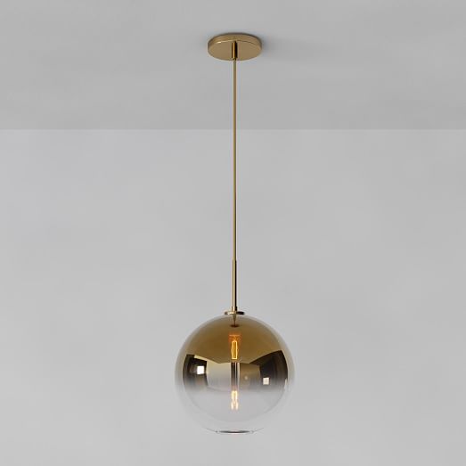 metallic ombre pendant light