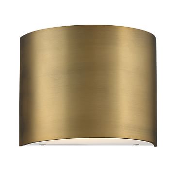 curved metal sconce