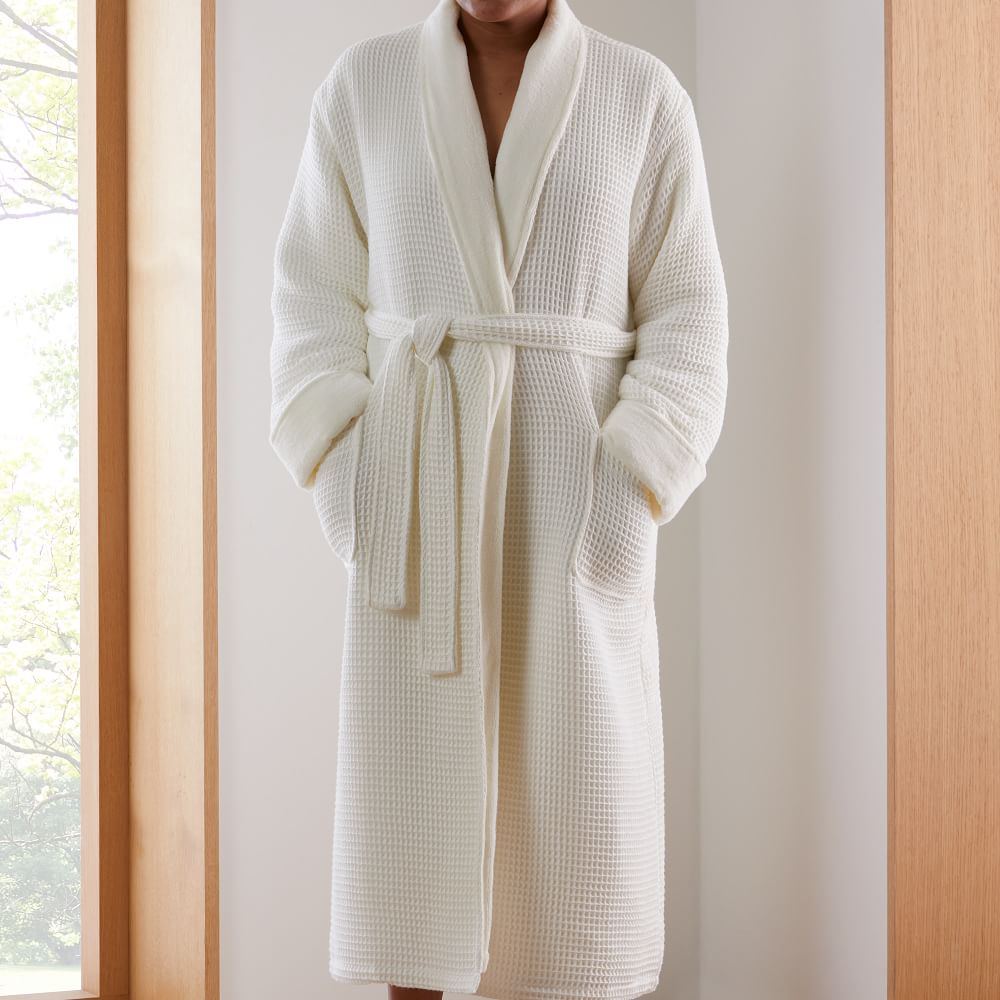 Organic Spa Waffle Robe West Elm