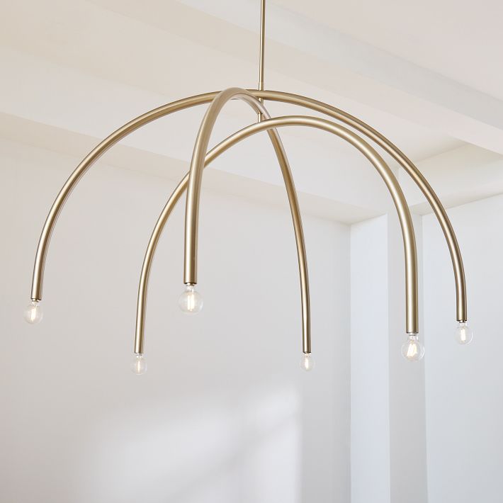 west elm arc chandelier