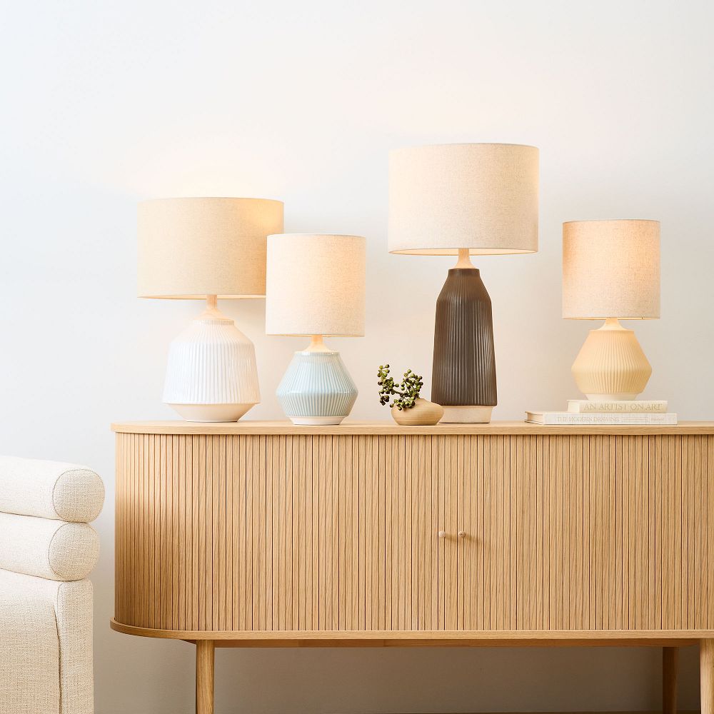 Roar & Rabbit™ Ripple Ceramic Table Lamp (17") West Elm
