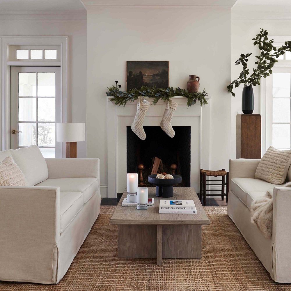 Harris Skirted Slipcover Sofa (66"108") West Elm