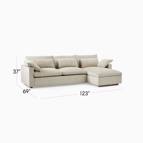 Harmony Modular 2 Piece Sleeper Sectional With Storage | West Elm