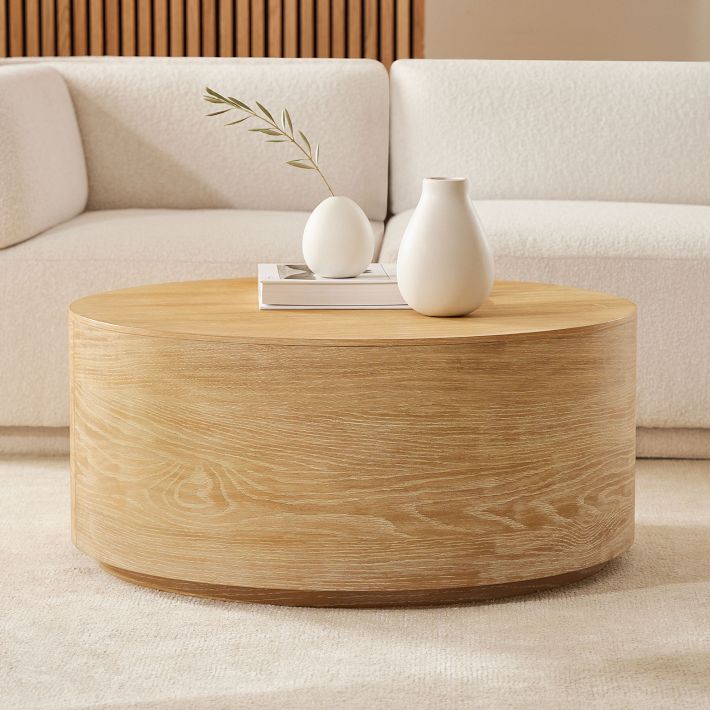 drum coffee table west elm