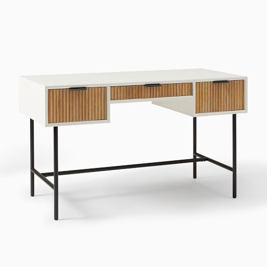 west elm white lacquer desk