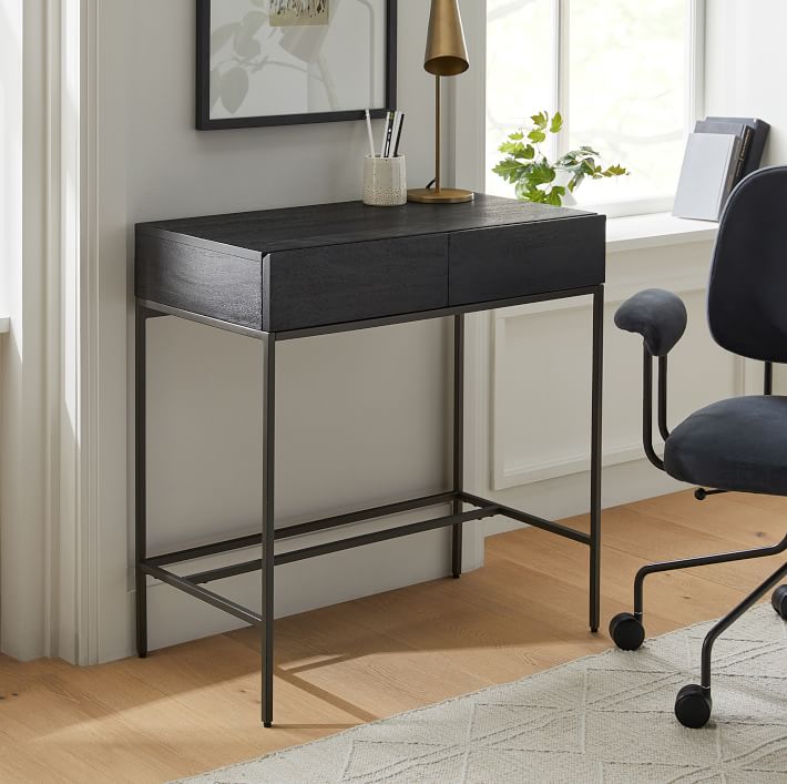 mini desk black