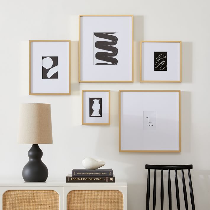 The Small-Space Organic Gallery Frames Set (Set of 5) | West Elm