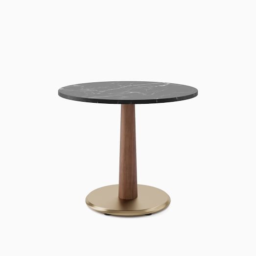 west elm black marble table