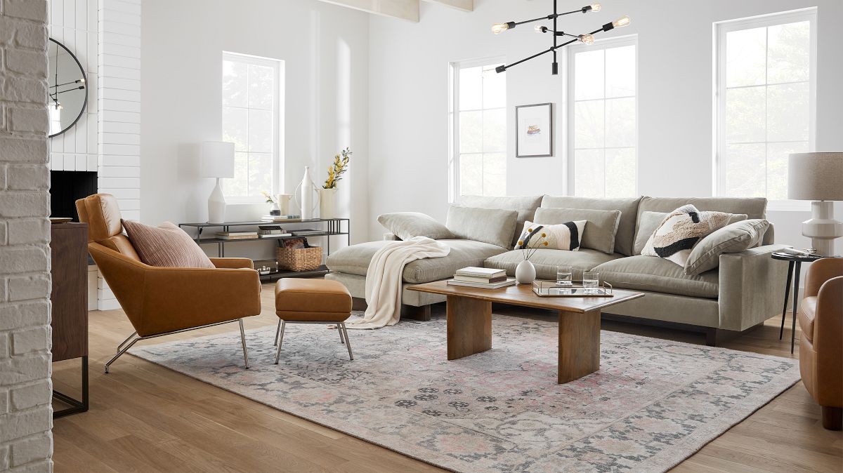 Harmony 2 Piece Chaise Sectional | Sofa With Chaise | West Elm