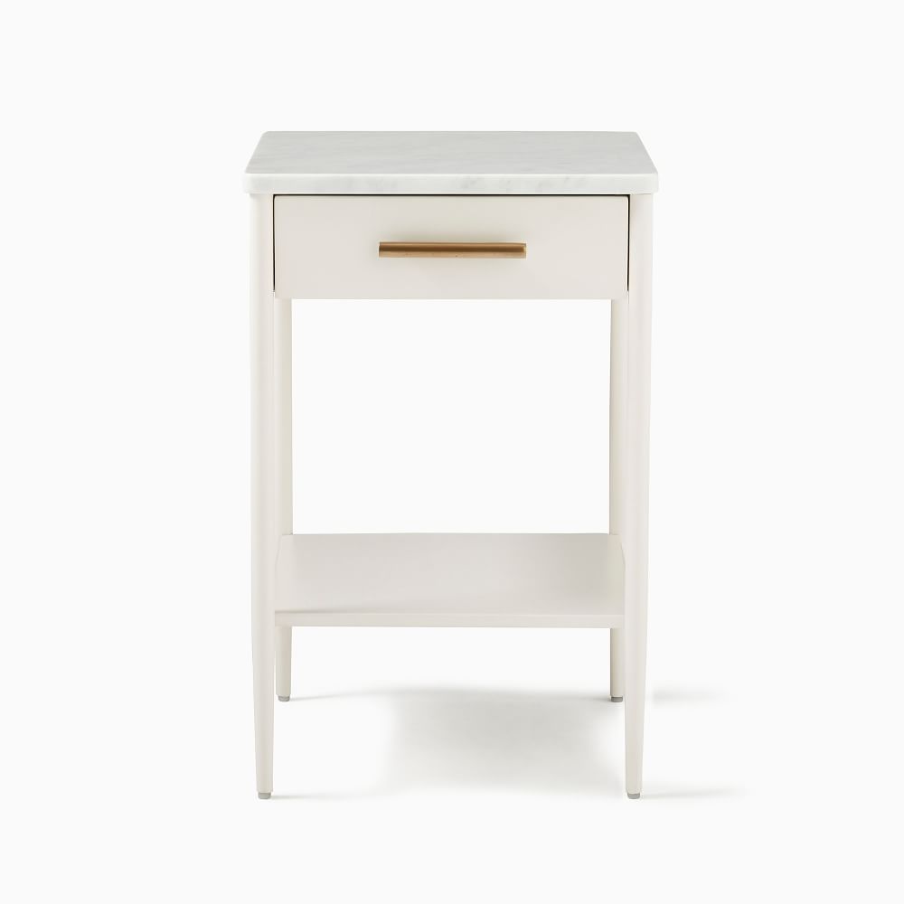 Metalwork Nightstand With Marble Top (16") West Elm