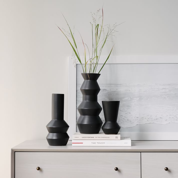Totem Slate Ceramic Vases West Elm
