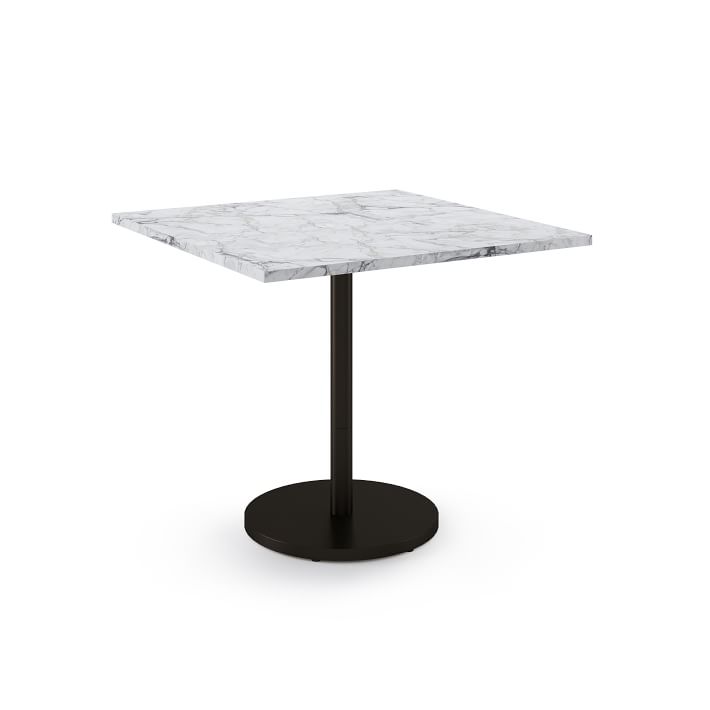 faux marble square dining table