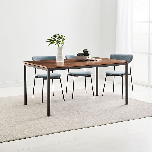 west elm dining table walnut