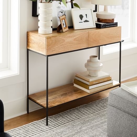 industrial side table west elm