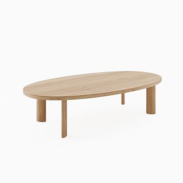 oval coffee table west elm