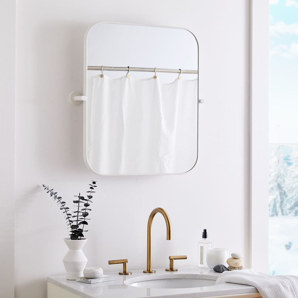 Metal Frame Pivot Wall Mirror Rectangle West Elm
