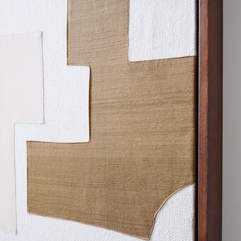 Curated visual reference: Fresh Look at Pieced Fabric Framed Yellow Dimensional Wall Art
