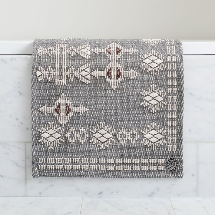 Embroidered Origins Bath Mat West Elm
