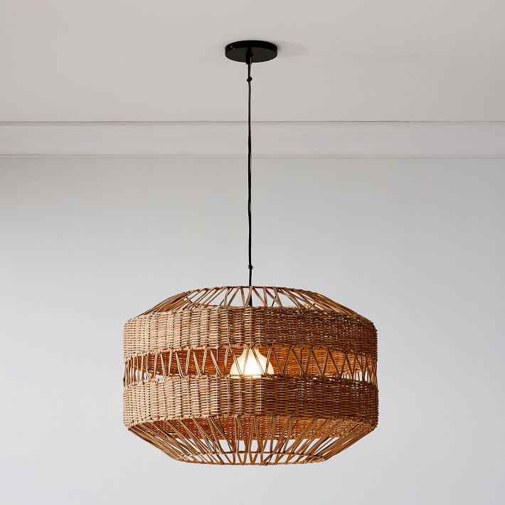 west elm weave pendant