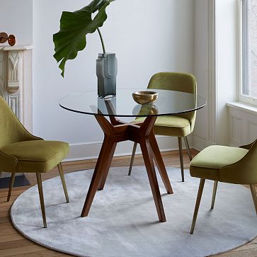 west elm small round dining table