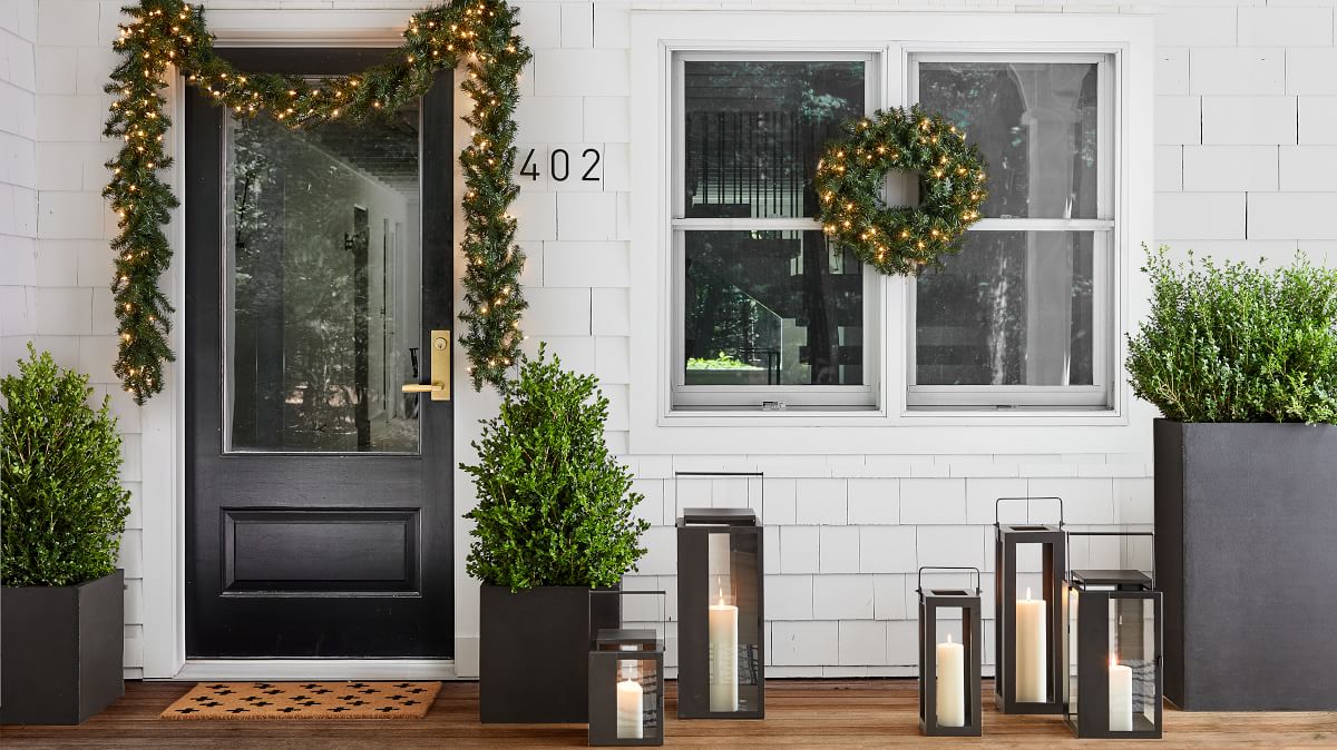 tall porch lanterns