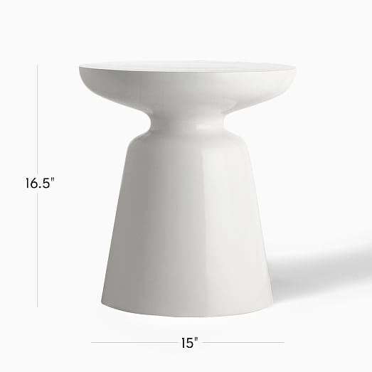 martini side table white