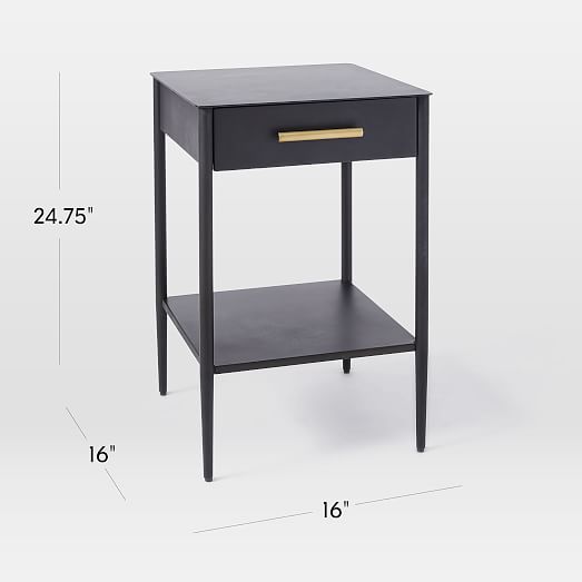 metalwork nightstand west elm