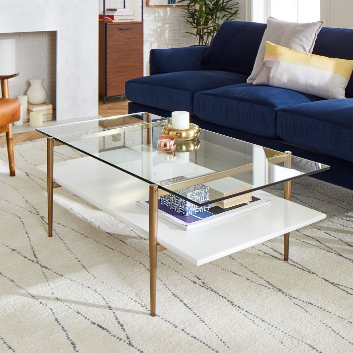 art display coffee table west elm