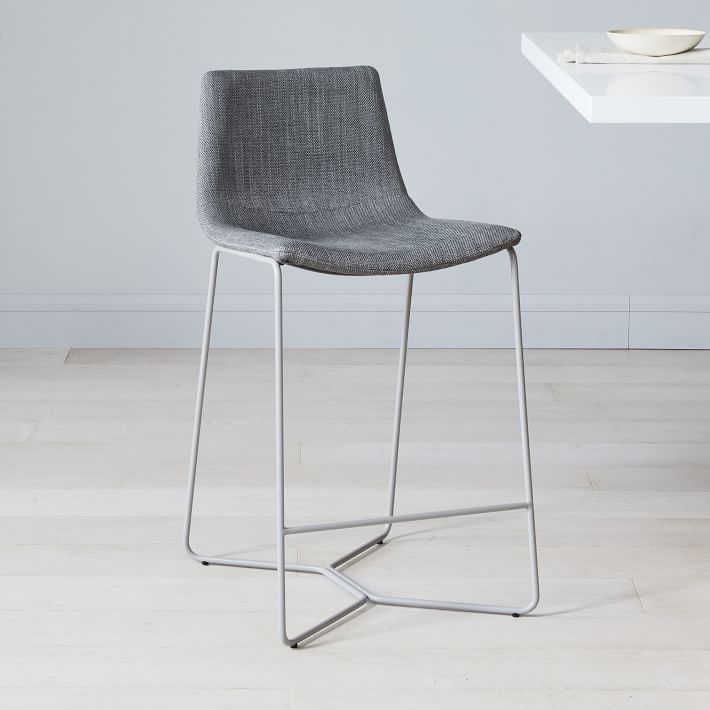 Slope Upholstered Counter Stool West Elm