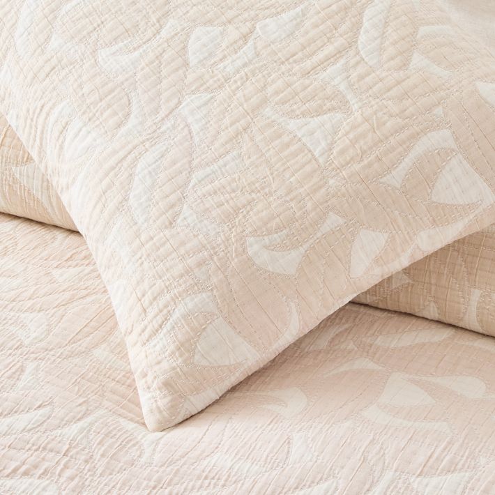 Dreamy Gauze Cotton Iris Quilt & Shams West Elm