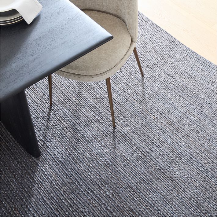 Textured Stripe Jute Rug West Elm