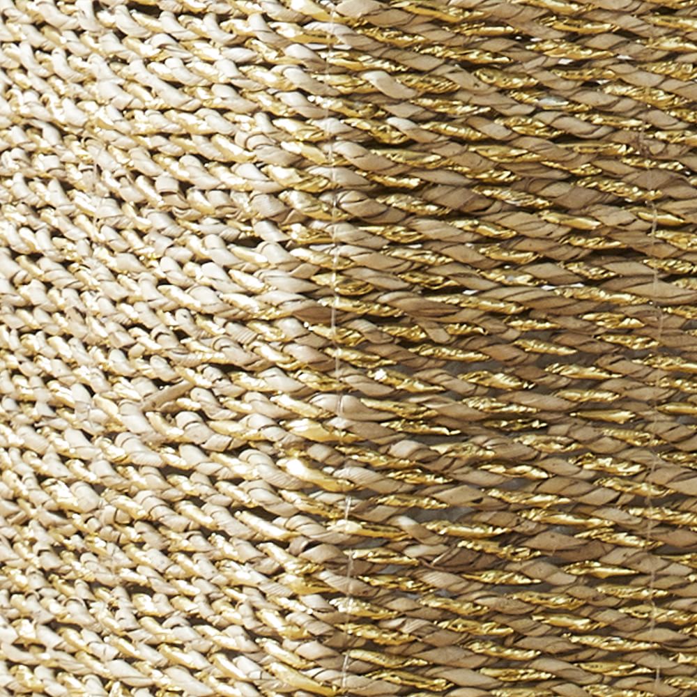 Metallic Woven Baskets - Gold | West Elm