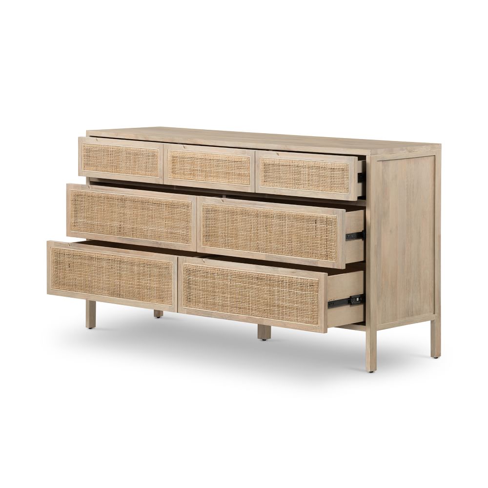 Modern Rattan 7-Drawer Dresser (60") | West Elm