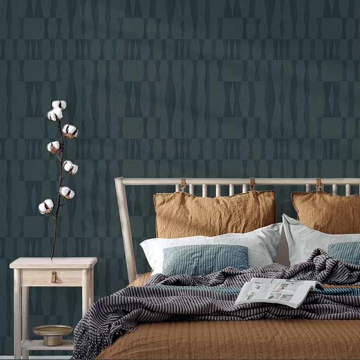 Grasscloth Geo Wallpaper West Elm