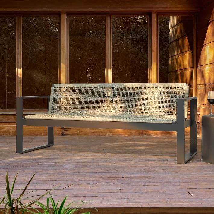 Portside Aluminum Outdoor AllWeather Cord Sofa (72") West Elm