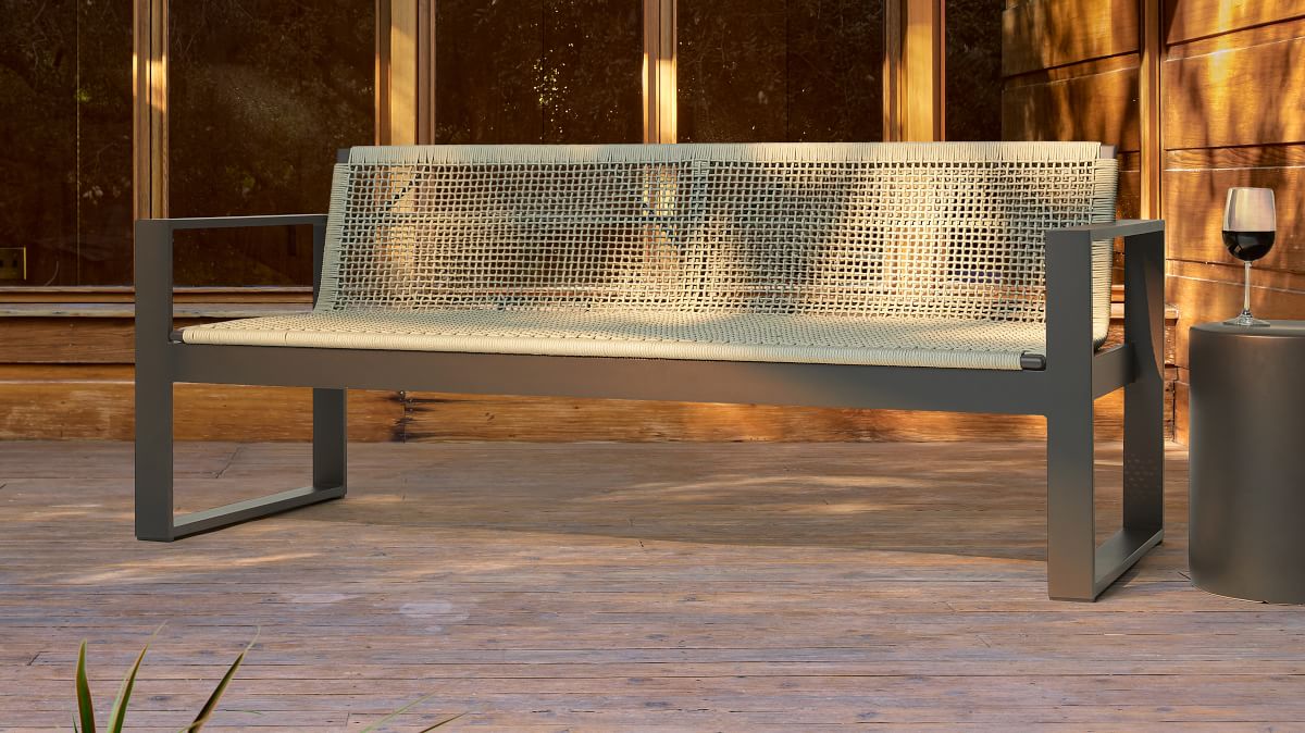 Portside Aluminum Outdoor AllWeather Cord Sofa (72") West Elm