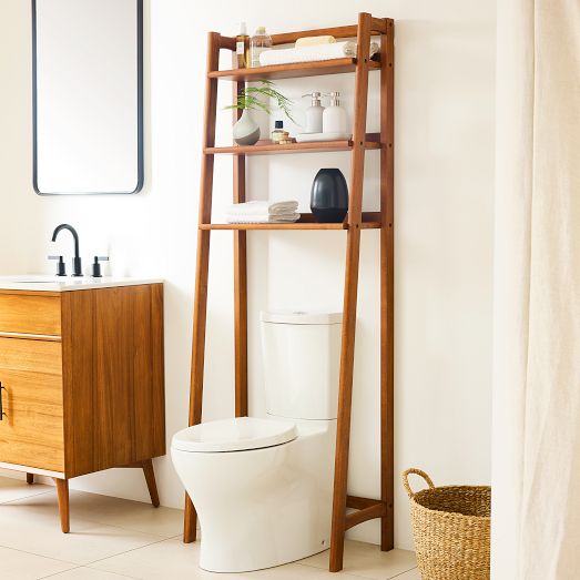 Mid-Century Over-The-Toilet Shelf | West Elm